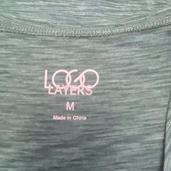 LOGO Layers by Lori Goldstein Space Knit Tank with Shirttail HemTop Size Medium - Picture 5 of 7